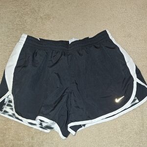 Nike Black and White Athletic Shorts